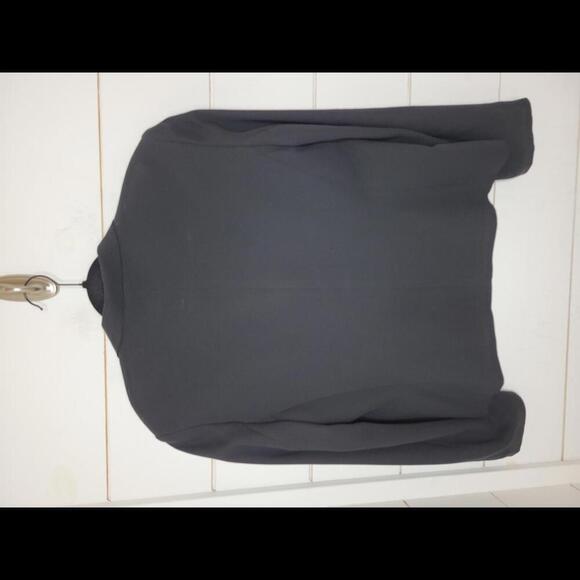 Talbots size 14 black classic 3 button down black blazer - Picture 2 of 4